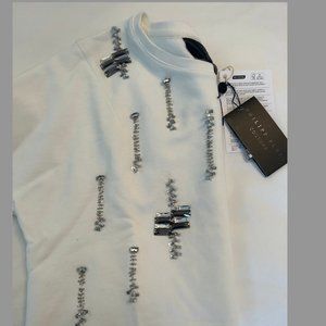 Philipp Plein Crystal-Embellished Sweater Shirt